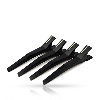 Rovra Silicone Hair Clips – 4-delige Set (Black)