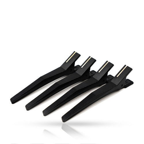 Rovra Silicone Hair Clips – 4-delige Set (Black)