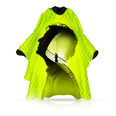 Rovra Barber Cape – Neoprene Collar – Green – In Your Mind