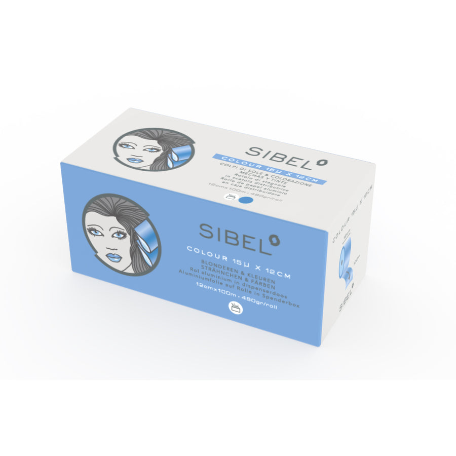 Sibel Alufolie Rol 15MU 480 g Blauw 12cmx100m