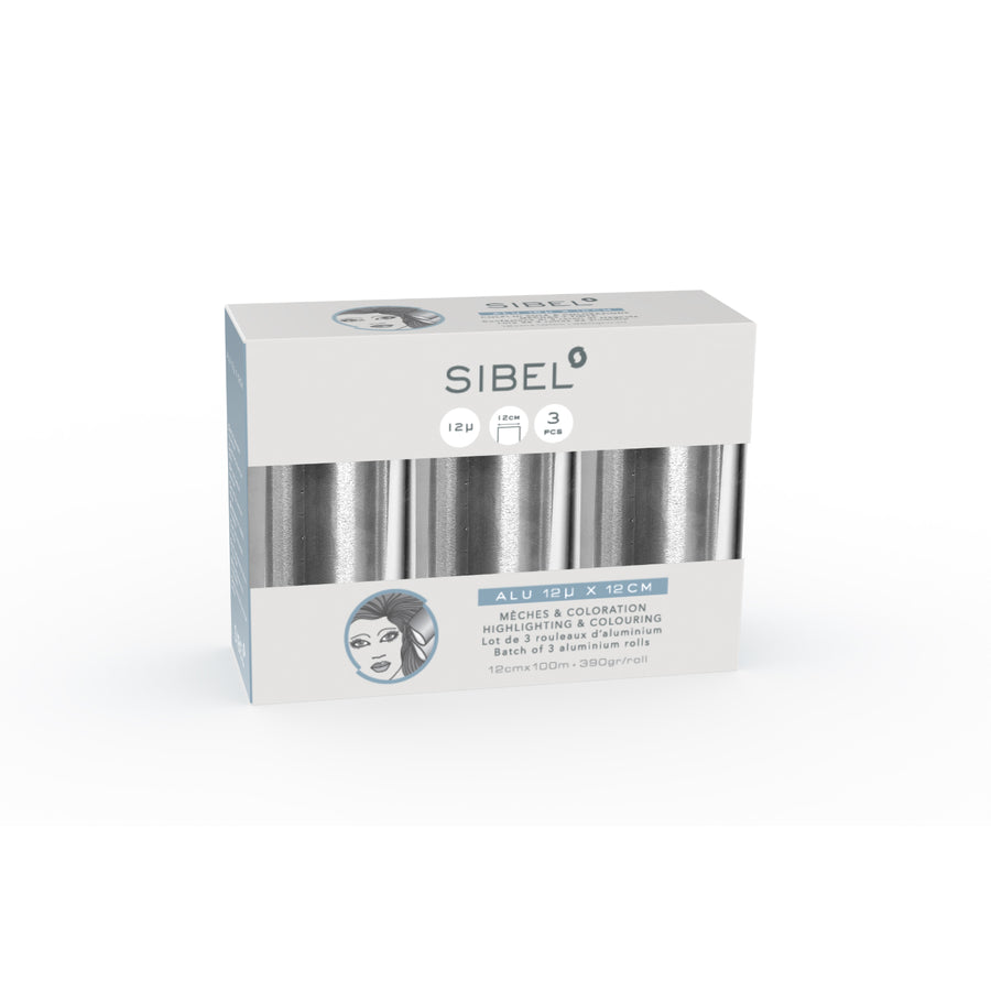 Sibel Alufolie Rol 12MU 12cmx100m 3 stuks