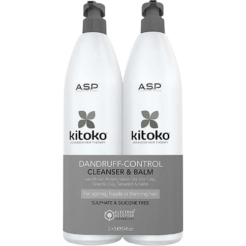 ASP Affinage Kitoko Dandruff Control Cleanser & Balm Duo 1000ml