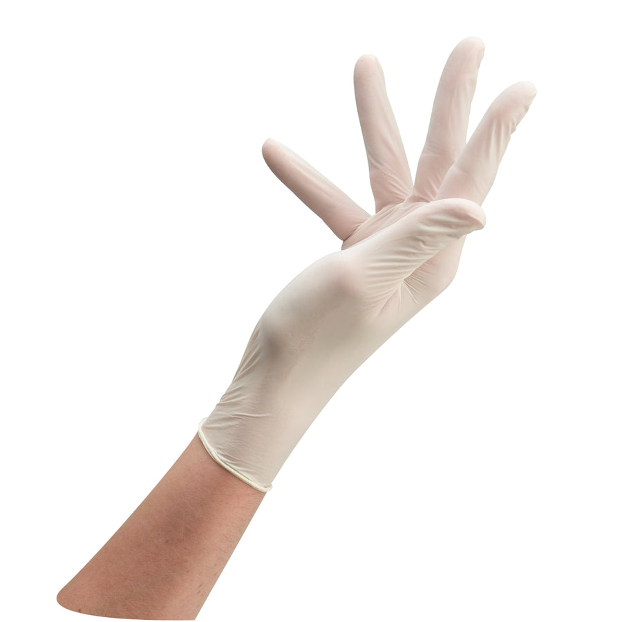 Sibel Handschoenen Wegwerp Latex Wit L 100 stuks