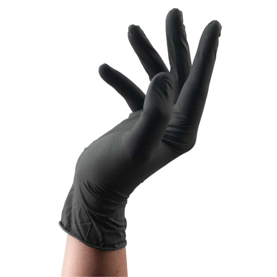 Sibel Handschoenen Wegwerp Latex Zwart L 100 stuks