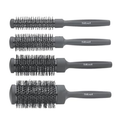 Sibel Thermische Borstels set Zwart 4 stuks