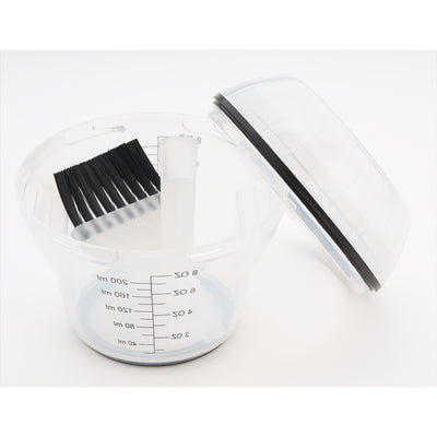 Sibel Jet Set Maatbeker/Beker/Borstel wit 200ml