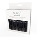 Sibel scheidingsklemmen Zwart XL 6 stuks