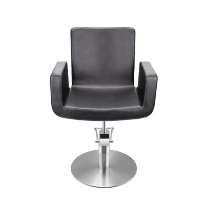 Sibel Cutting Chair Attractio w/ Round Base Black