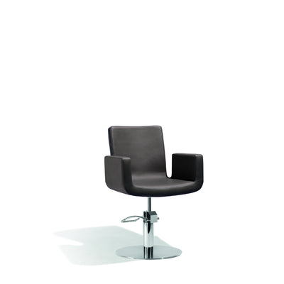 Sibel Cutting Chair Attractio w/ Round Base Brown