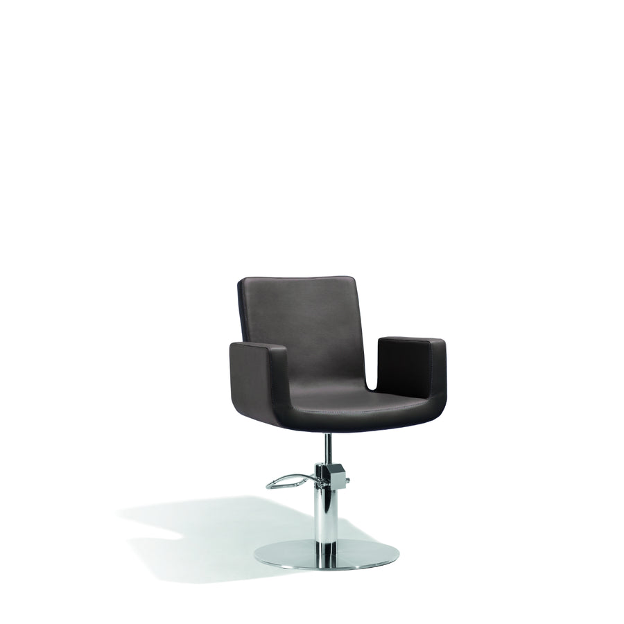 Sibel Cutting Chair Attractio w/ Round Base Brown
