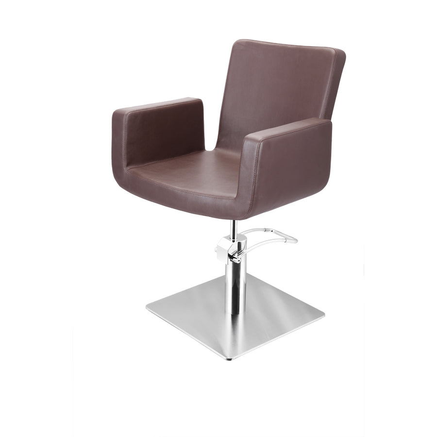 Sibel Cutting Chair Attractio w/ Square Base Brown