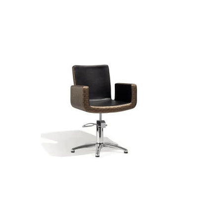 Sibel Cutting Chair Attractio w/ 5-Star Base Brown