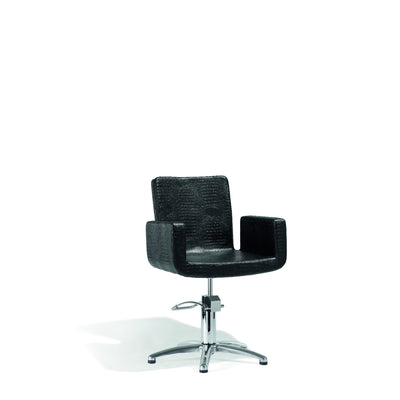 Sibel Cutting Chair Attractio w/ 5-Star Base Croco Black