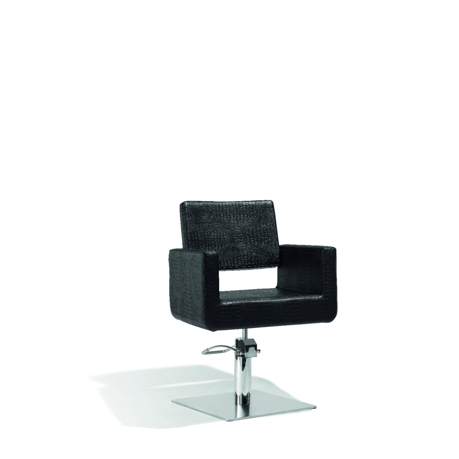 Sibel Cutting Chair Felicitas w/ Square Baes Croco Black