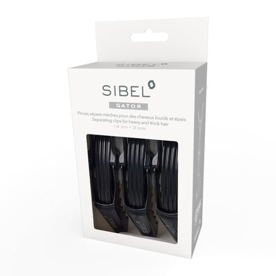 Sibel scheidingsklemmen Zwart XXL14cm 3 stuks