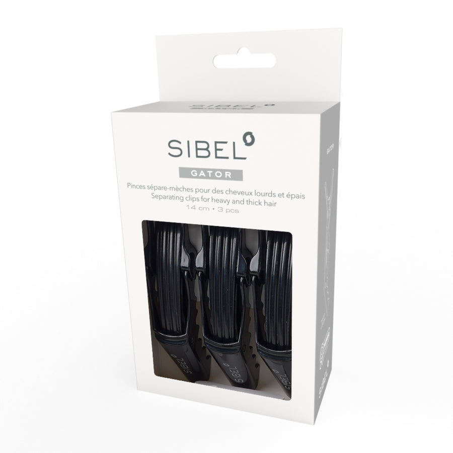Sibel scheidingsklemmen Zwart XXL14cm 3 stuks