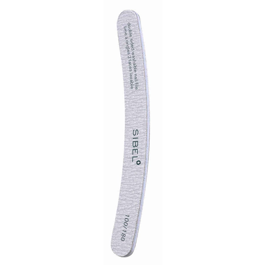 Sibel Emery Nagelvijl 2-weg Banaan 100/180 Zebra Set 30 stuks