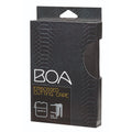 Sibel Snijcape Boa embossed met haak Zwart