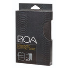Sibel Snijcape Boa embossed met haak Zwart