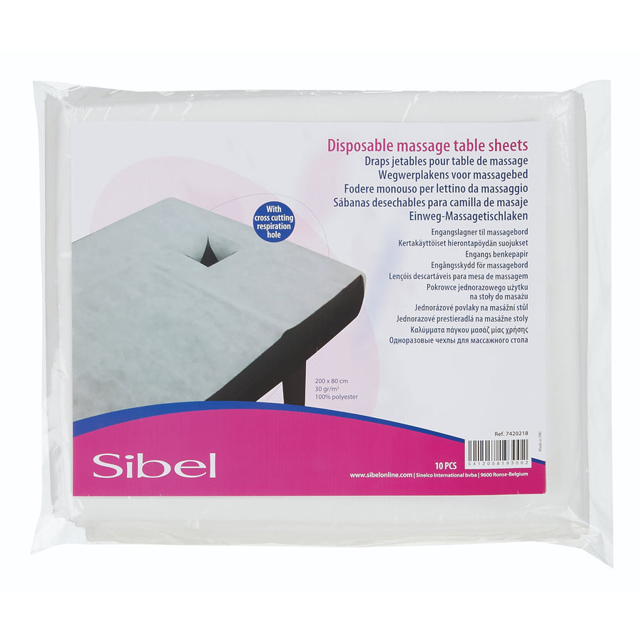 Sibel Wegwerp laken met gezichtssteun 10 stuks