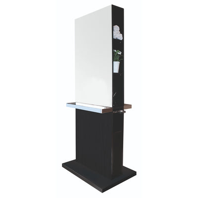 Sibel Working Station Reflexio Black/Mirror Double Sided