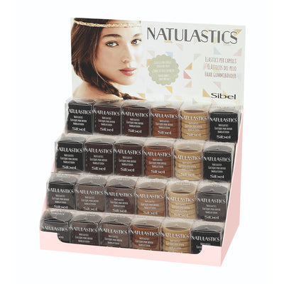 Sibel Haarbanden Natulastic Display 36x5 stuks
