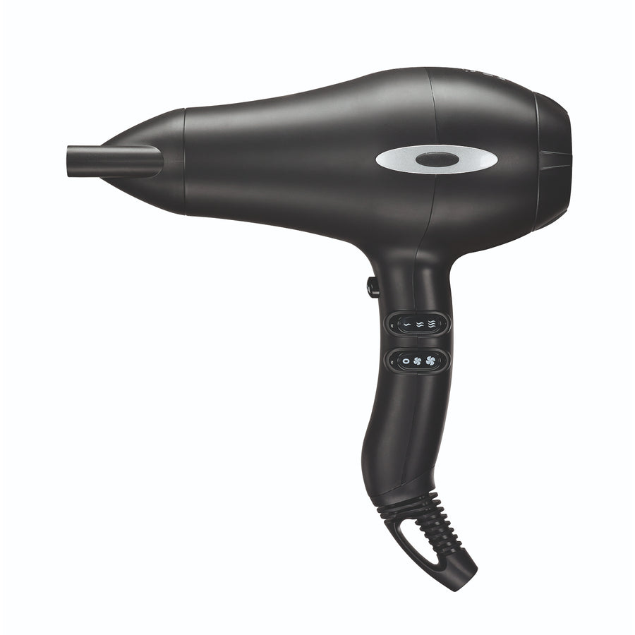 Ultron Professional Boreas Ionische AC Compacte Haardroger Mat Zwart EU
