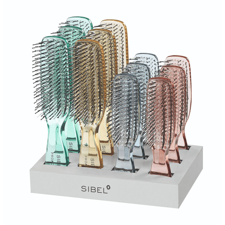 Sibel Display 12 stuks Proactive Salon Borstels