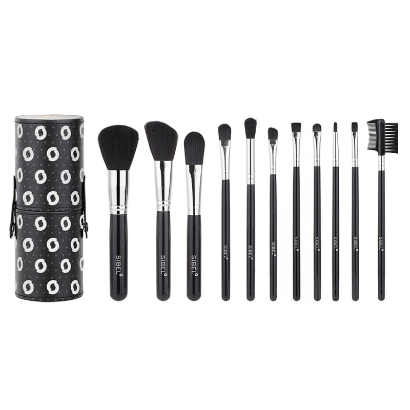 Sibel Cosmetische Borstelset Black Swan 11 stuks