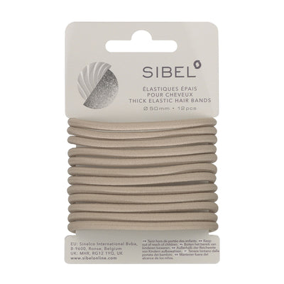 Sibel Elastische Haarbandjes Blond Dik 12 stuks