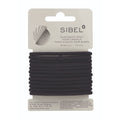 Sibel Elastische Haarbandjes Zwart Dik 12 stuks