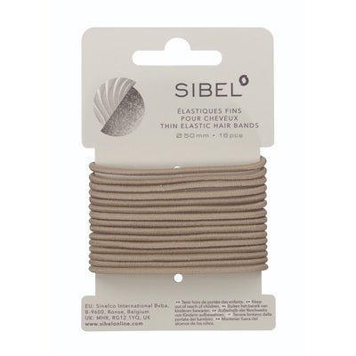 Sibel Elastische Haarbandjes Blond Dun 16 stuks