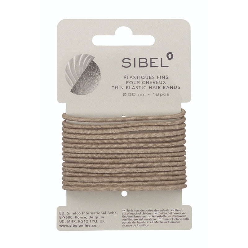 Sibel Elastische Haarbandjes Blond Dun 16 stuks