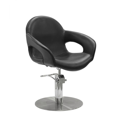 Sibel Cutting Chair Capricious w/ Round Base Black