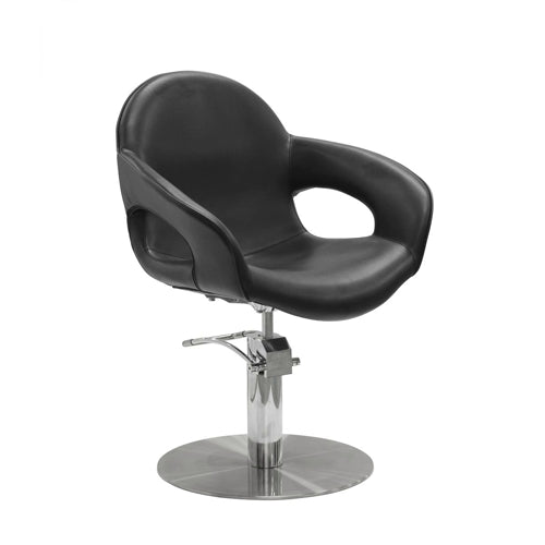 Sibel Cutting Chair Capricious w/ Round Base Black