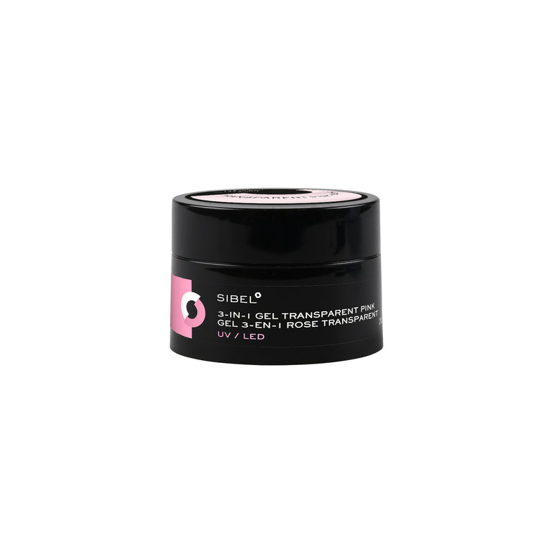 Sibel Opbouwgel 3-in-1 Transparant Roze 20ml