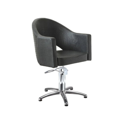 Sibel Styling Chair Magnus w/ 5-Star Base Croco Black