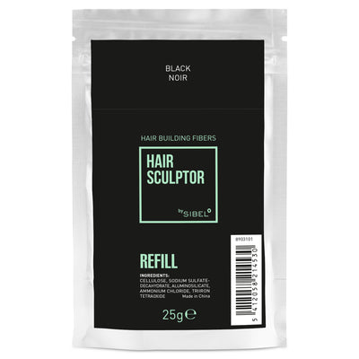 Sibel HS Haaropbouwende Vezels Navulling Zwart 25g