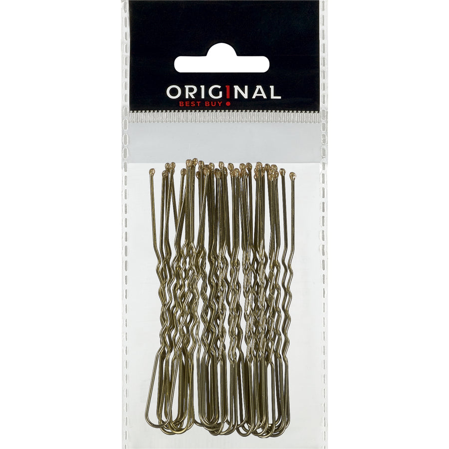Sibel OBB Pins Metal Wavy 70mm Goud 25   stuks