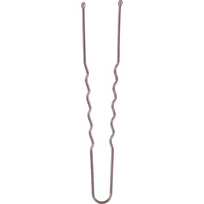 Sibel OBB Pins Metal Wavy 70mm Bruin 25   stuks