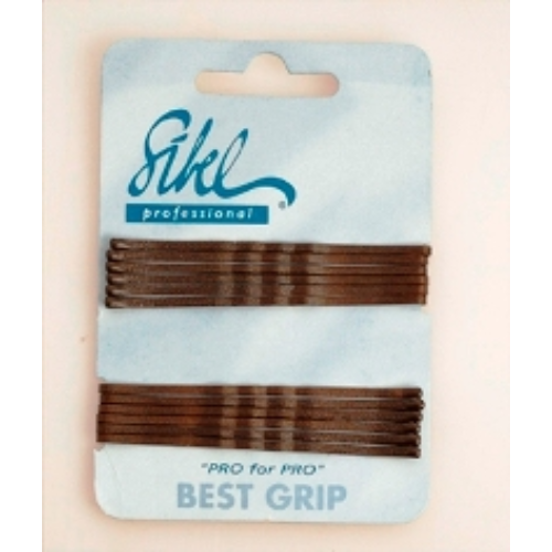 Sibel Gegolfde Grips Best Grip Bruin 7cm Kaart 12 stuks.