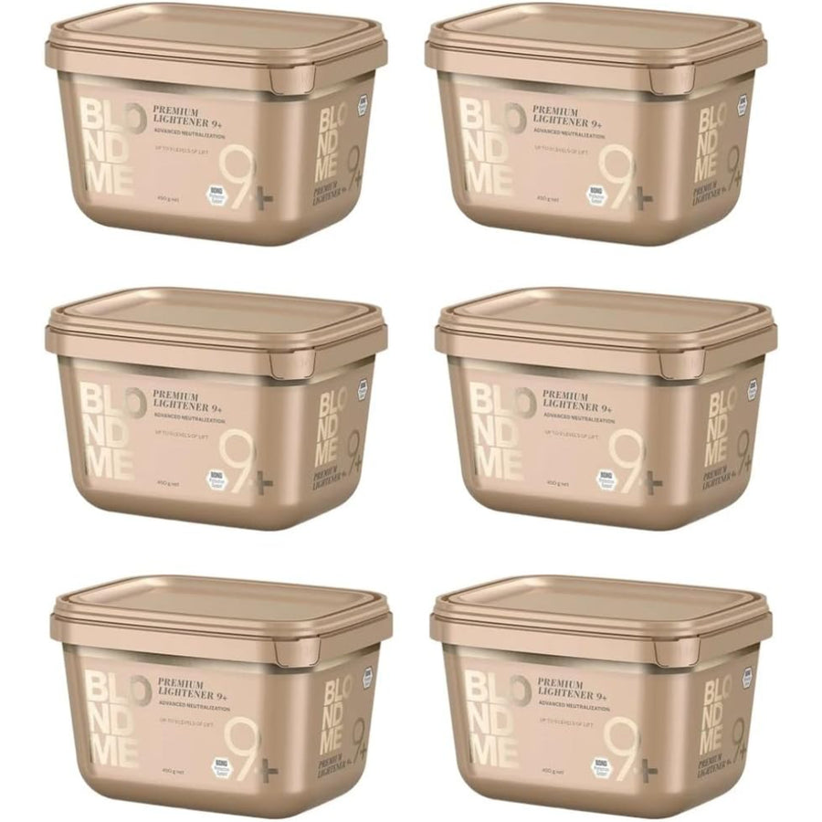 Schwarzkopf Professional - Blond Me Premium Lightener 9+ poeder Comp. Premium 450 g Lightener 9+ - 6 stuks