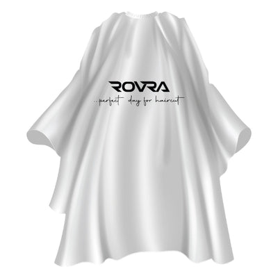 Rovra Barber Cape – White with Logo