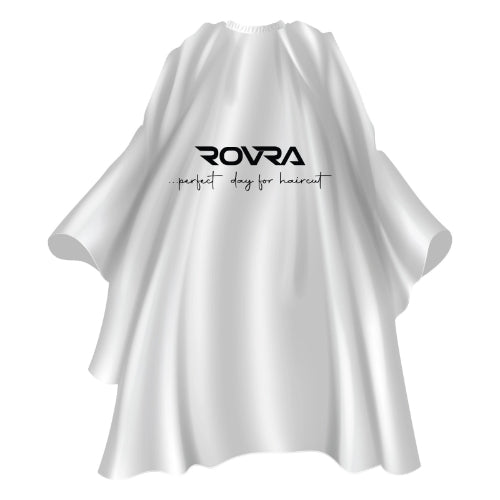 Rovra Barber Cape – White with Logo