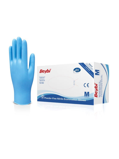 Beybi Handschoen nitril Medium poedervrij 100 stuks