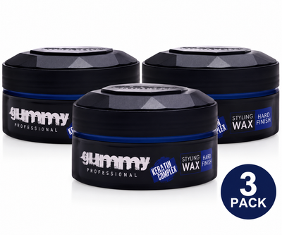 Gummy Styling Wax Hard Finish 150ml (3 Pack)