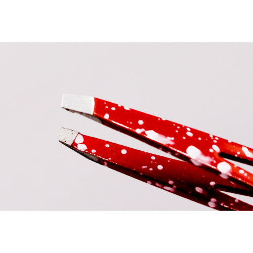 Magic Pro epileerpincet schuin Rood