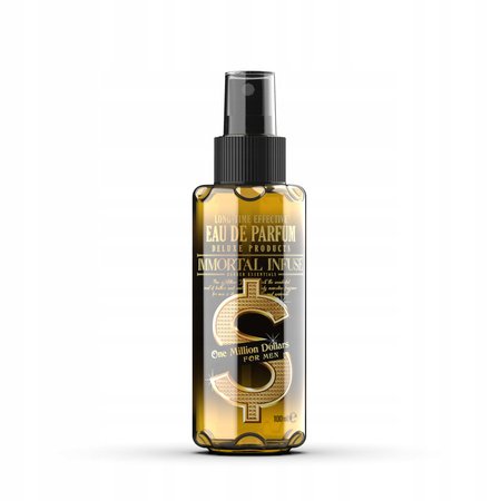 Immortal Infuse Eau de Perfume One Million Dollars 100ml (Mirrored Wooden Desktop Stand Included)