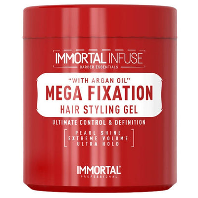 Immortal Infuse Mega Fixation Hair Styling Gel with Argan Oil 500ml