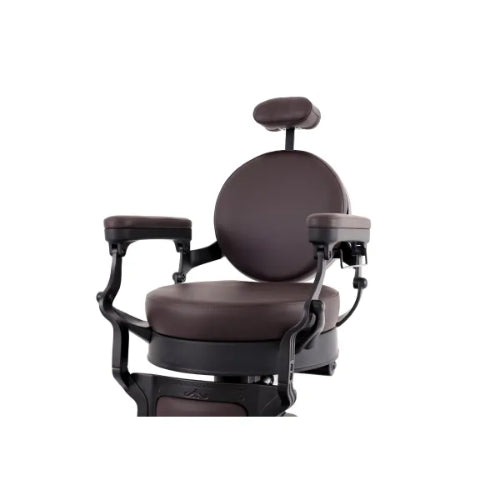 BarbierPro - Volt Premium Elektrische Barberstoel - Donkerbruin